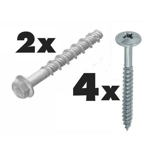 Heavy duty black - bolt, down