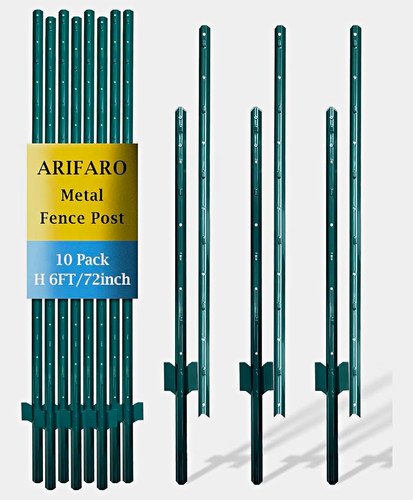 Metal fence posts - fence,