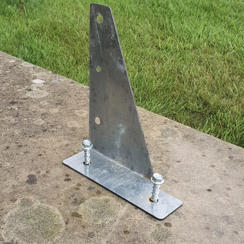 Bolt down fence post - bolt,