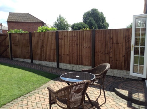 Shaped concrete fence post - h-shaped,