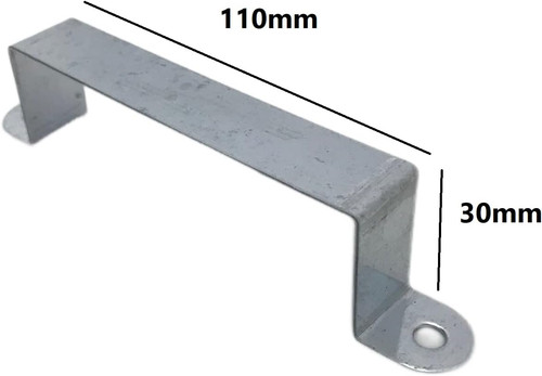 Galvanised steel fence post - fence,