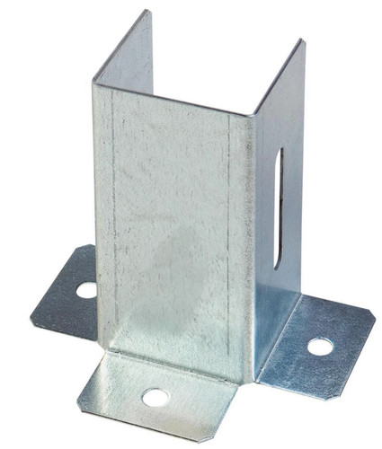 Galvanised open shoe post - shoe,