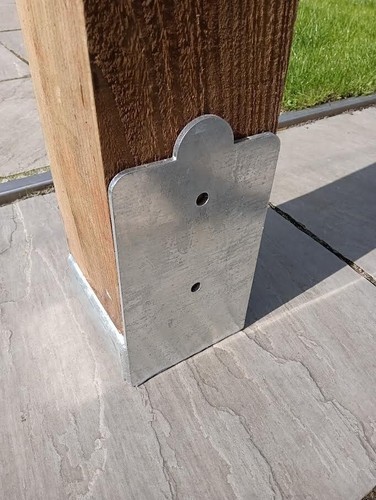 Fence post pergola bolt down - post,