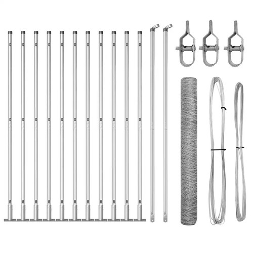 Hexagonal fence with concrete - fence,