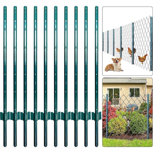 8ft metal fence posts - metal,