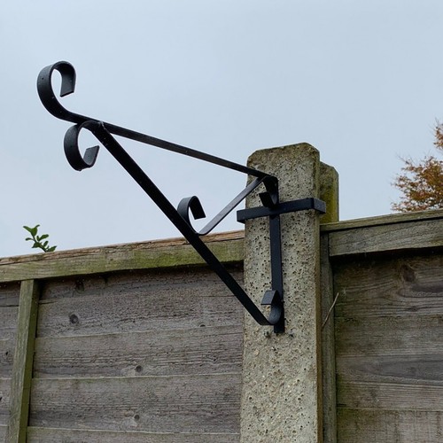 Ornate hanging basket brackets - hanging,