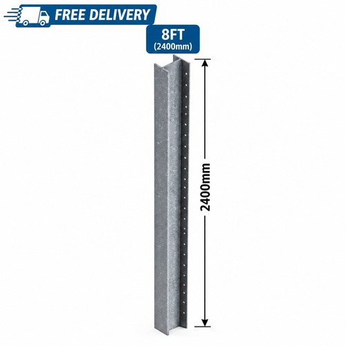 Galvanised steel fence post - fence,