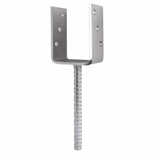 Galvanised shape fence post - galvanised, u