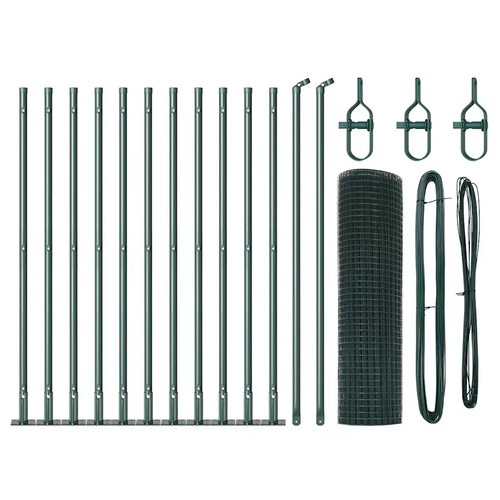 Welded wire fence with - wire,