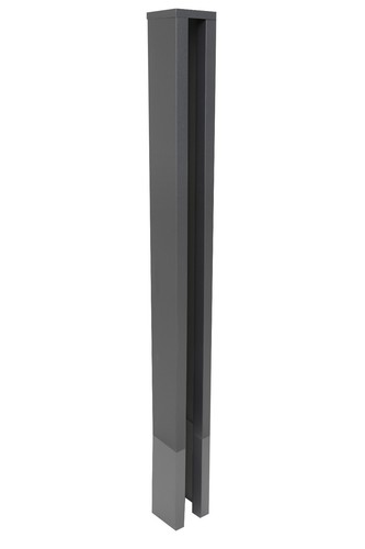 Slotted concrete end - end, post