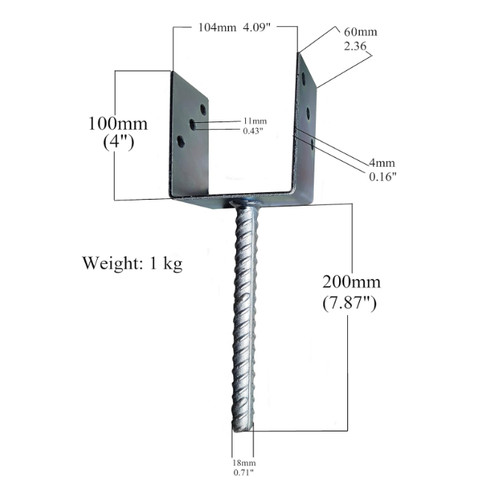 Heavy duty type - u, fence